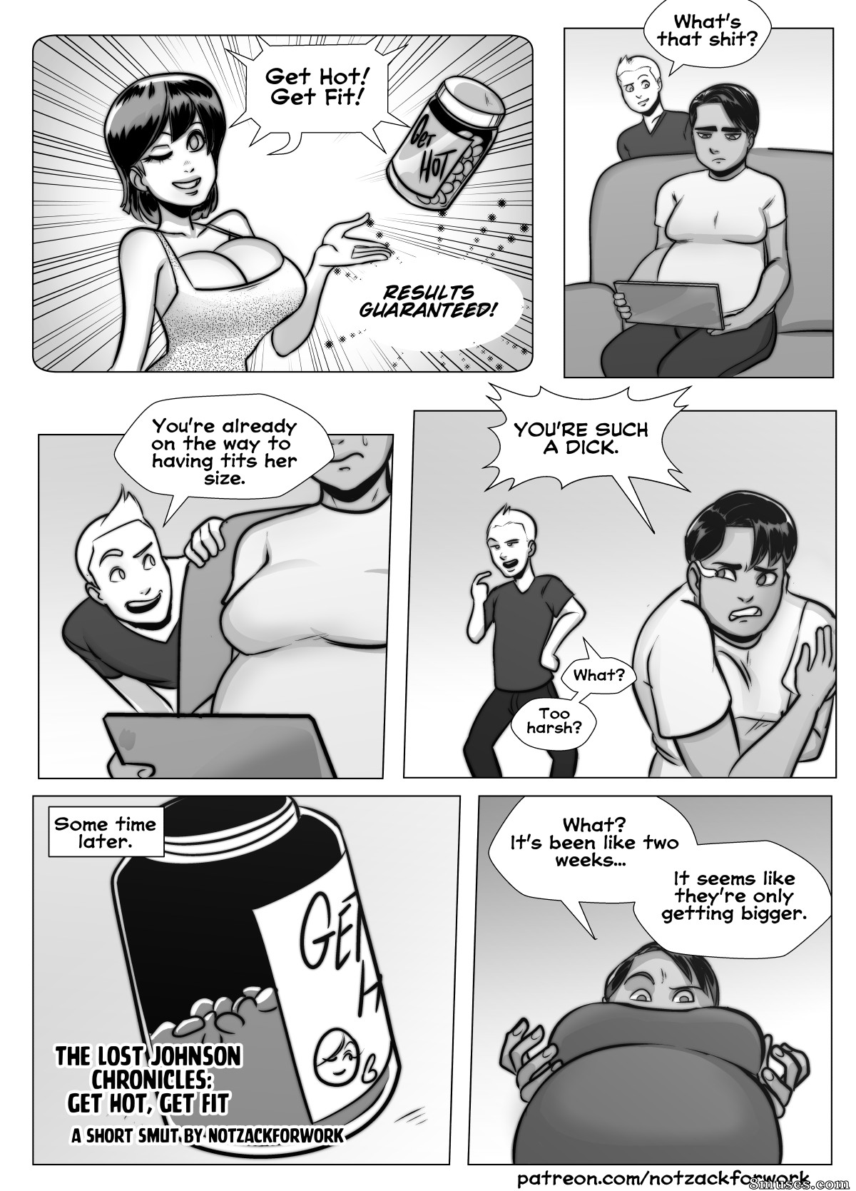 NotZackForWork Comics - The Lost Johnson Chronicles - Get Hot, Get Fit - Page 1