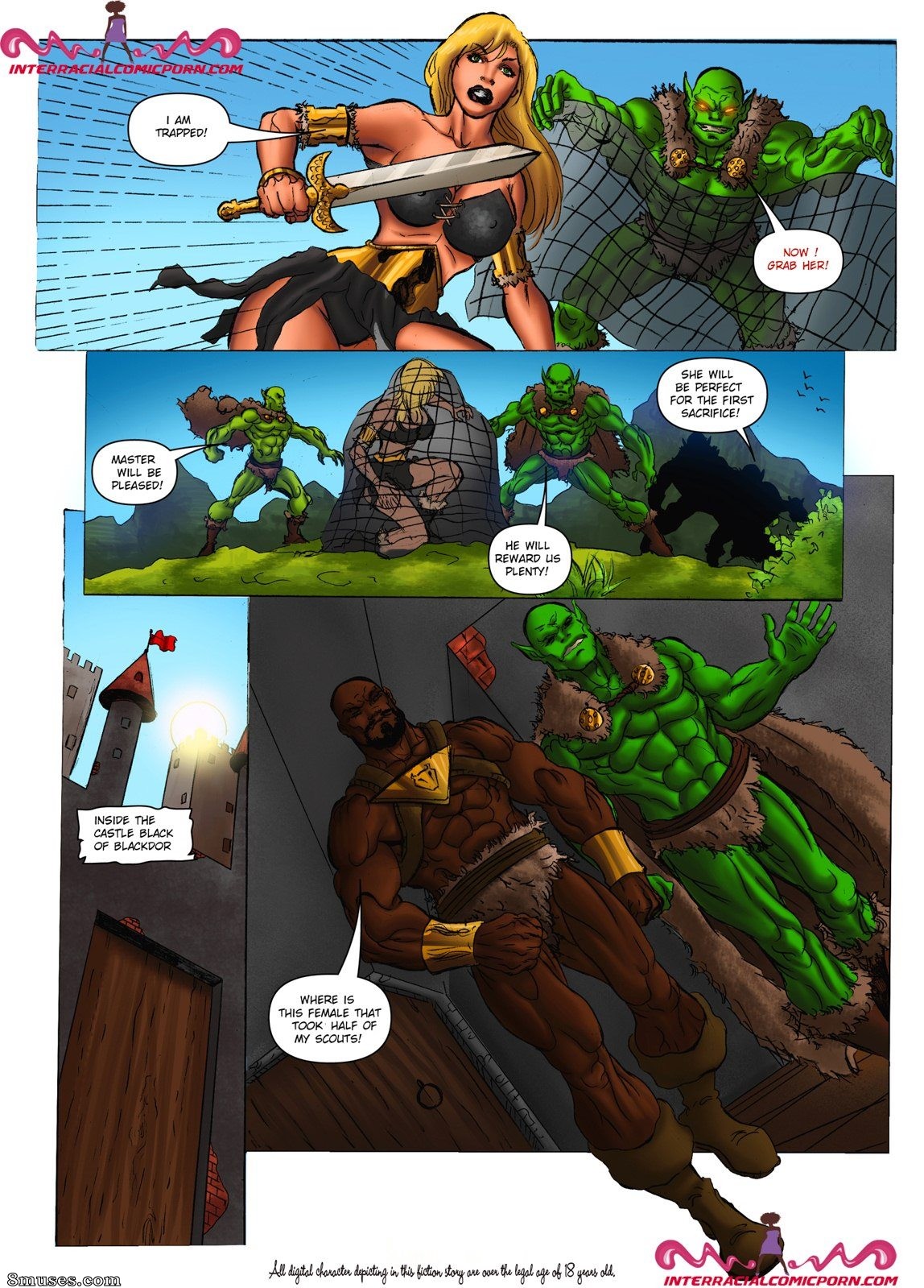InterracialComicPorn.com Comics - O guerreiro - Página 3