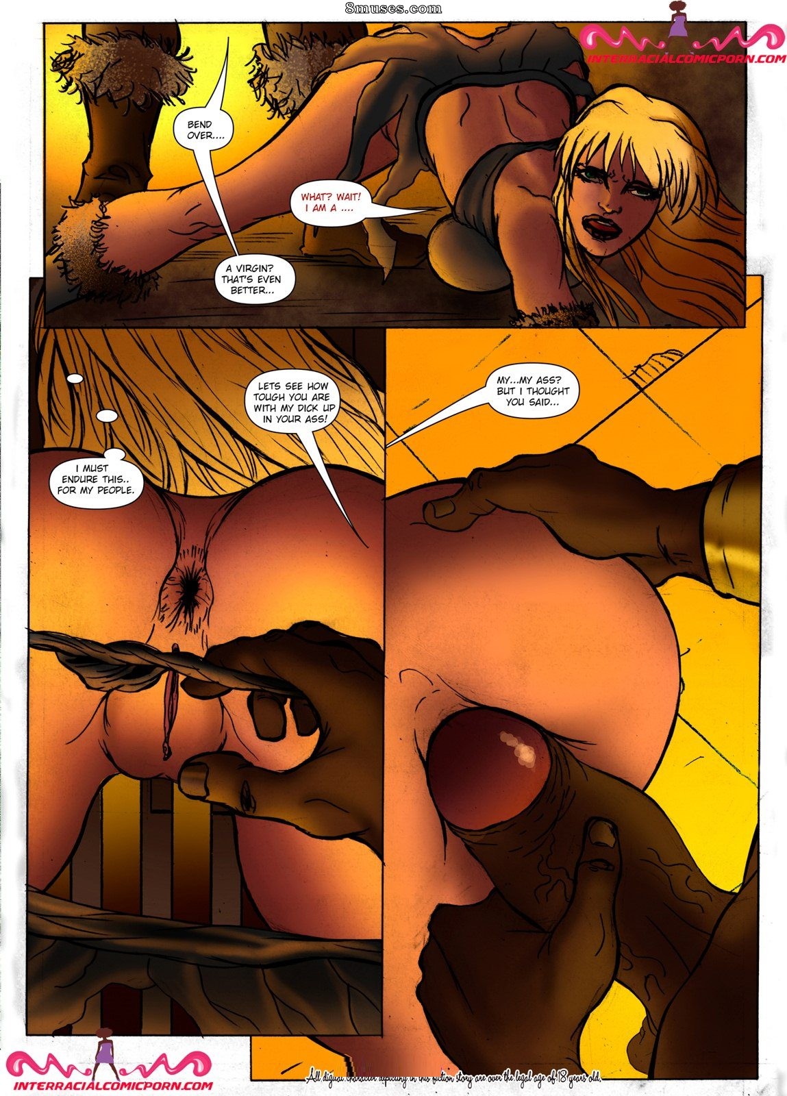 InterracialComicPorn.com Comics - O guerreiro - Página 6
