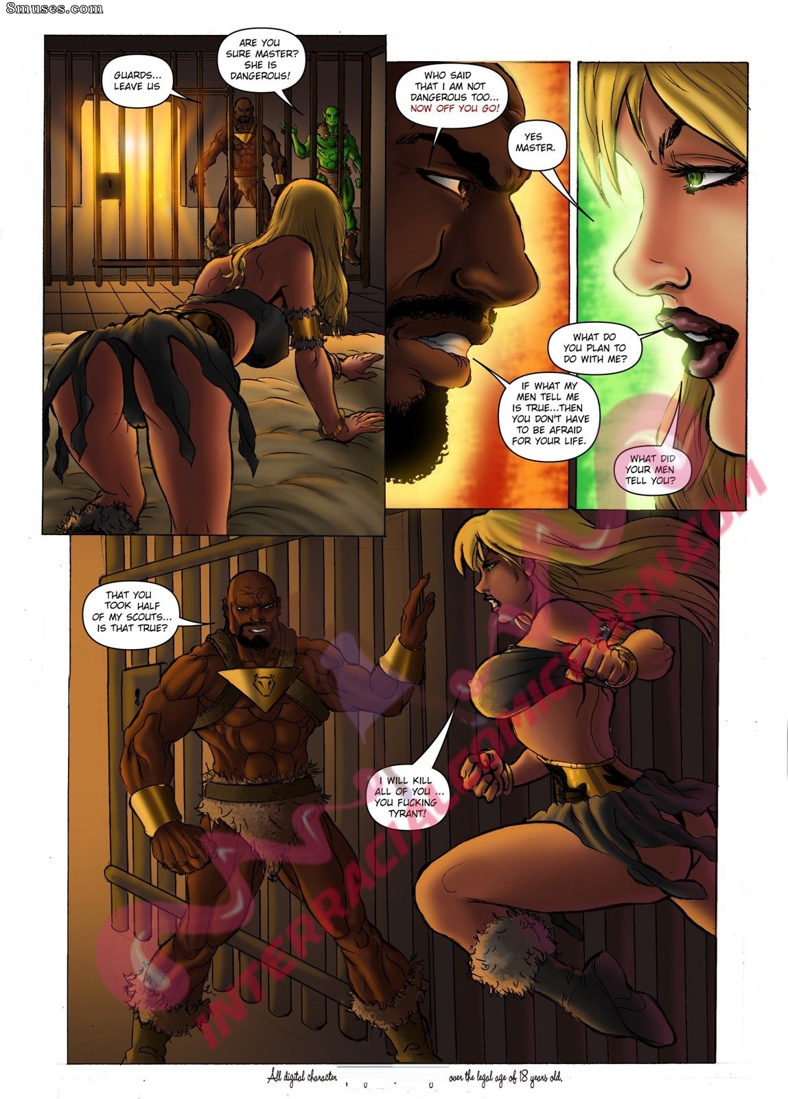 InterracialComicPorn.com Comics - O guerreiro - Página 4