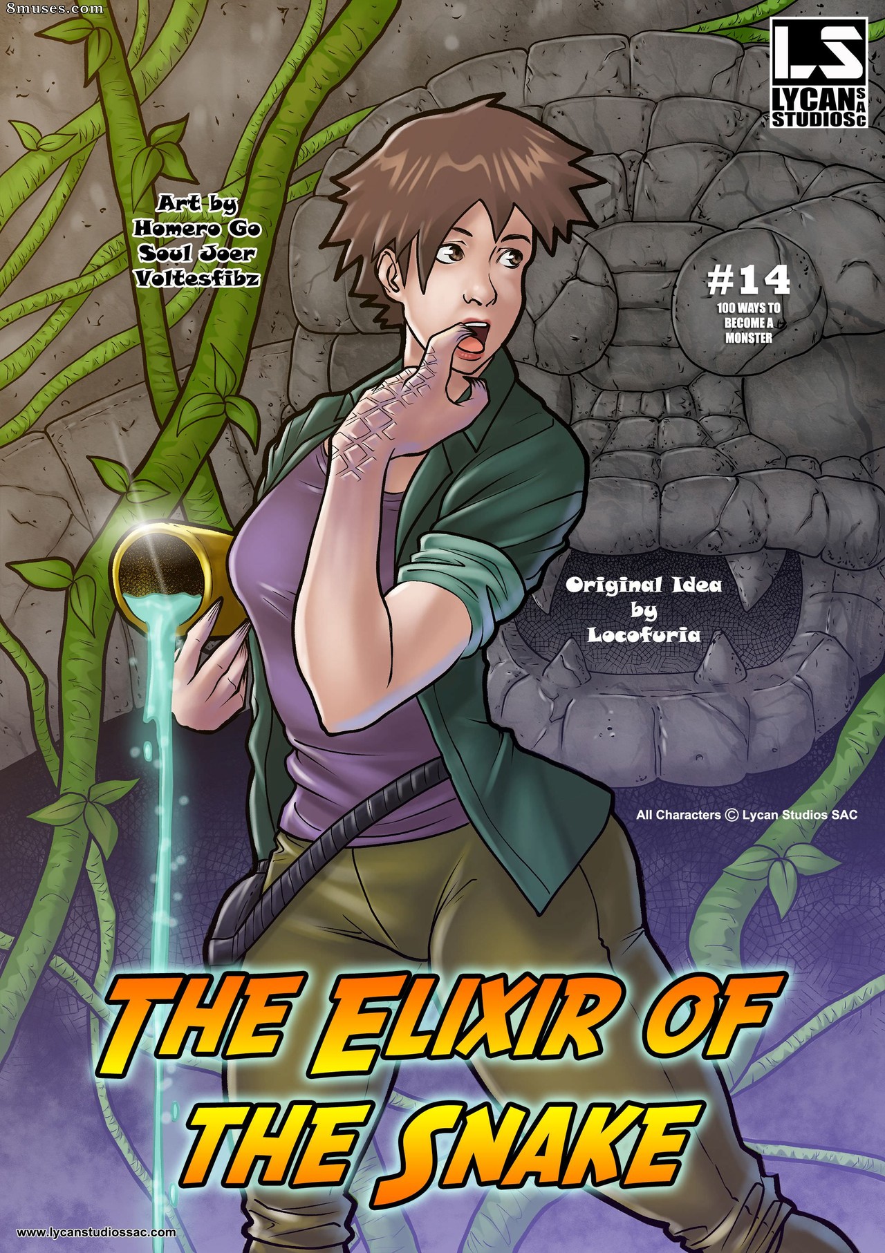Locofuria Comics - 100 Ways to Become a Monster 14 - The Elixir of the Snake - Page 1