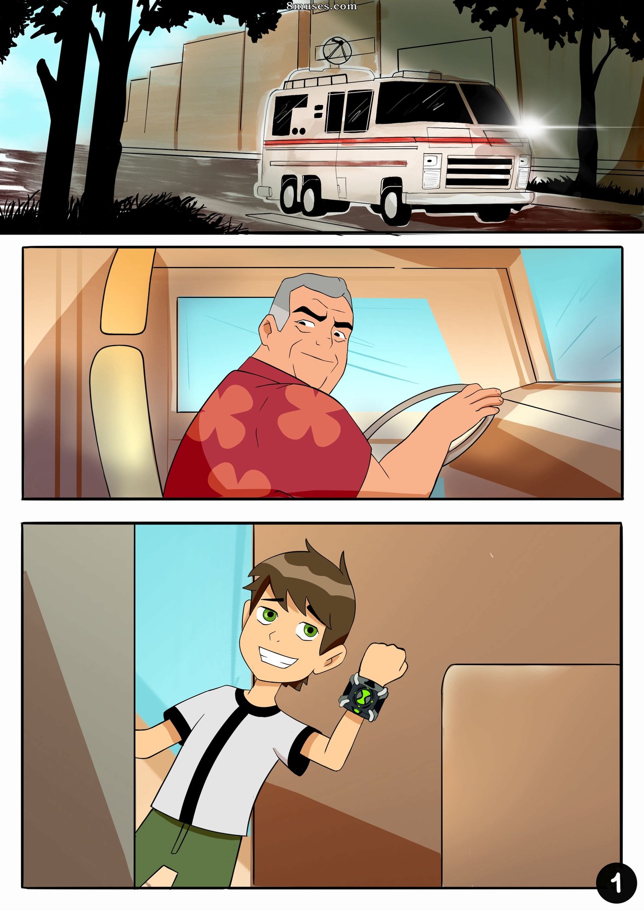 Trash Trash Comics - Amazing Adventures of Gwen and Her Grandfather - Page 1