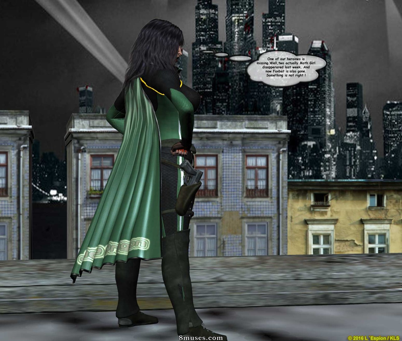 Superheroine Central Comics - Les aventures du dragon de jade - Épisode 1 - Le piège de l'héroïne - Page 2