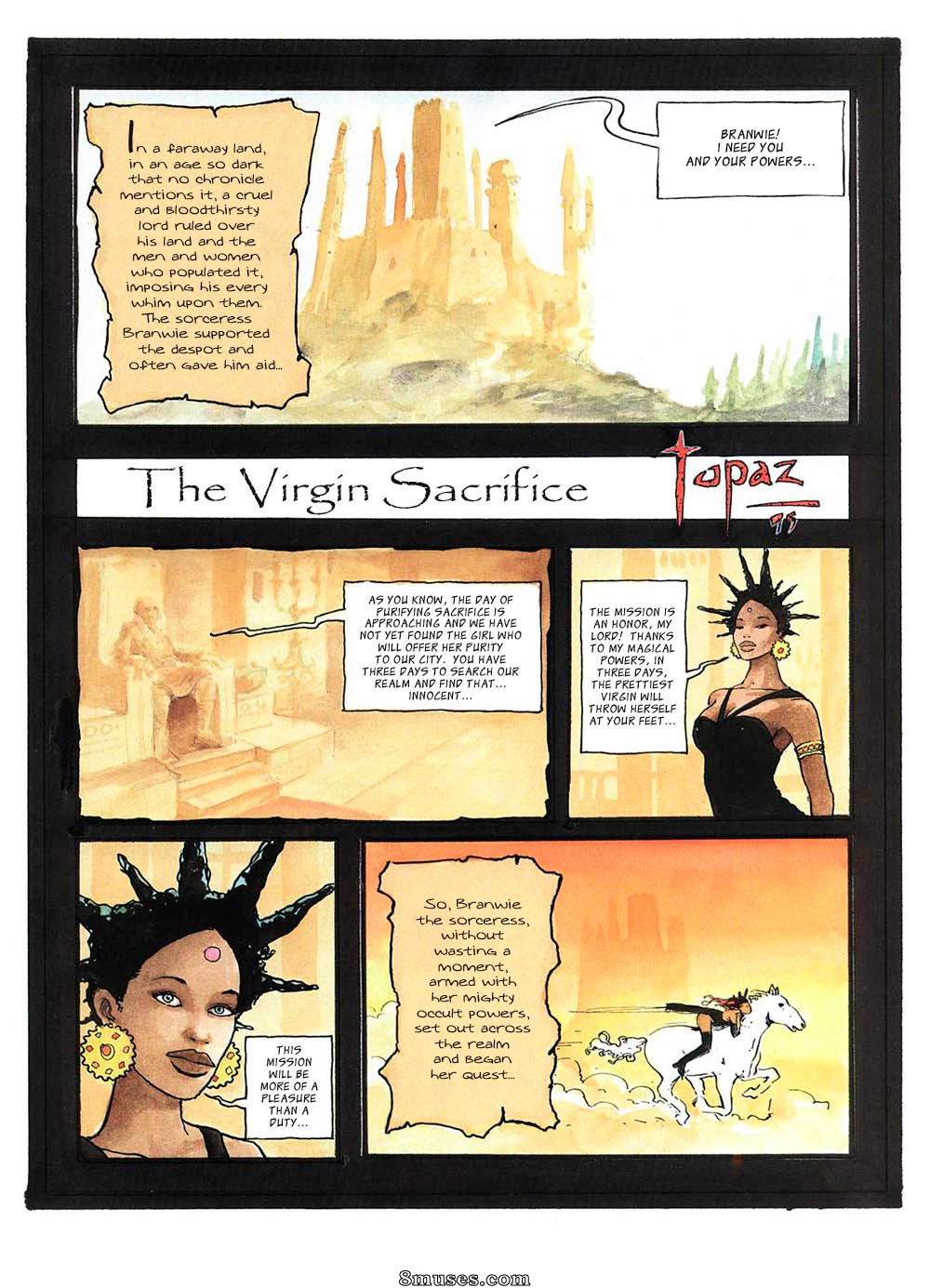 Topaz Comics - O Sacrifício Virgem - Página 2