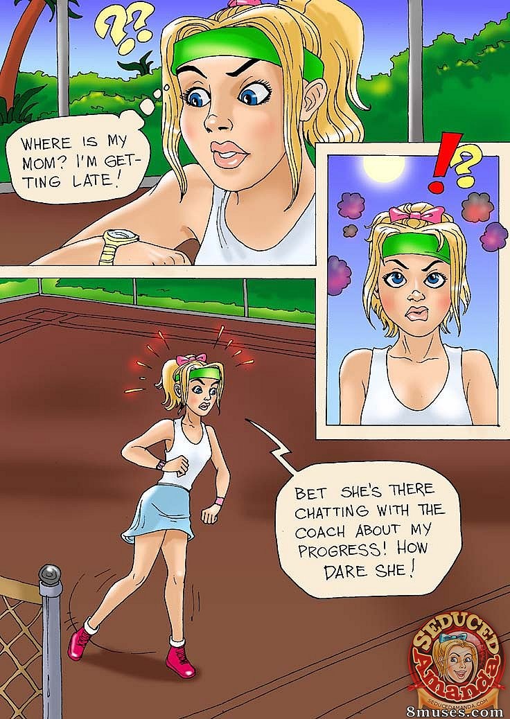 Seduced Amanda Comics - Tenis Training - Page 10