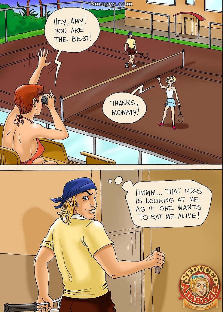 Seduced Amanda Comics - Tenis Training - Page 4