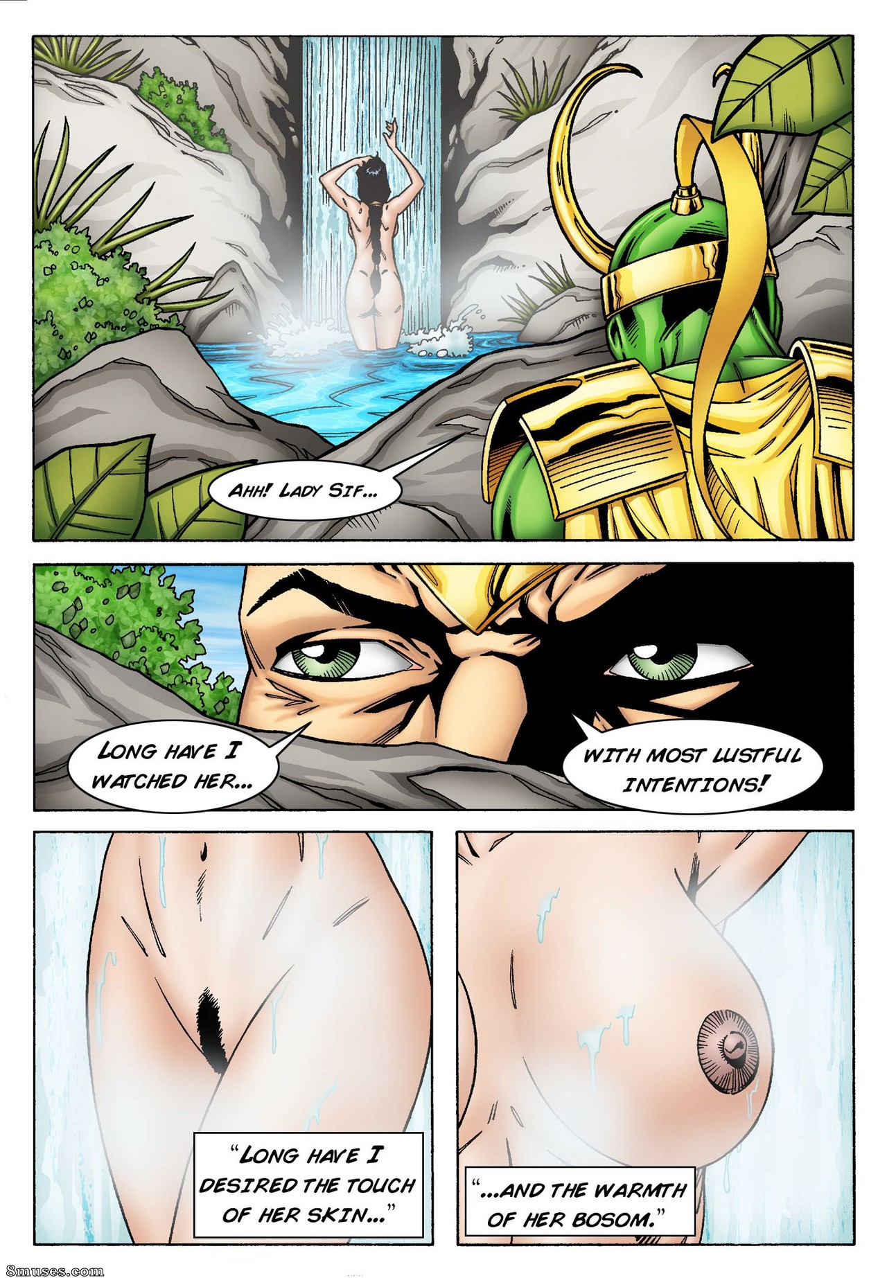 Bandes dessinées - Lady Sif séduite par Loki sous l'apparence de Thor - Page 2