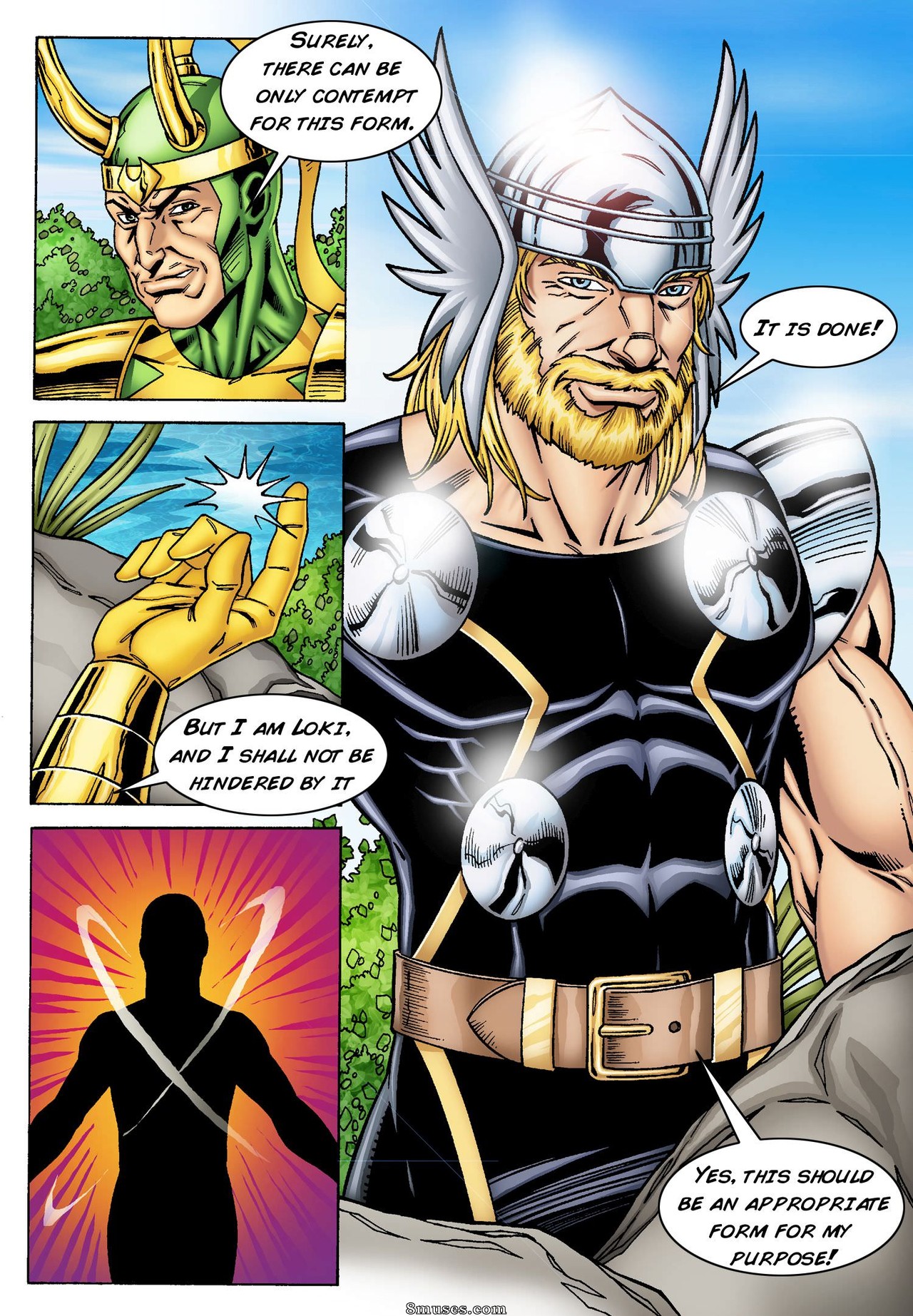 Bandes dessinées - Lady Sif séduite par Loki sous l'apparence de Thor - Page 3