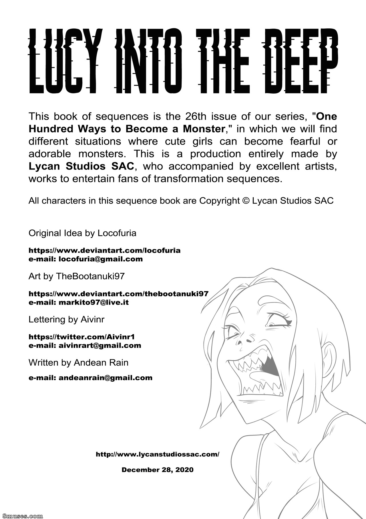Locofuria Comics - 100 Ways to Become a Monster 26 - Lucy into the Deep - Page 3