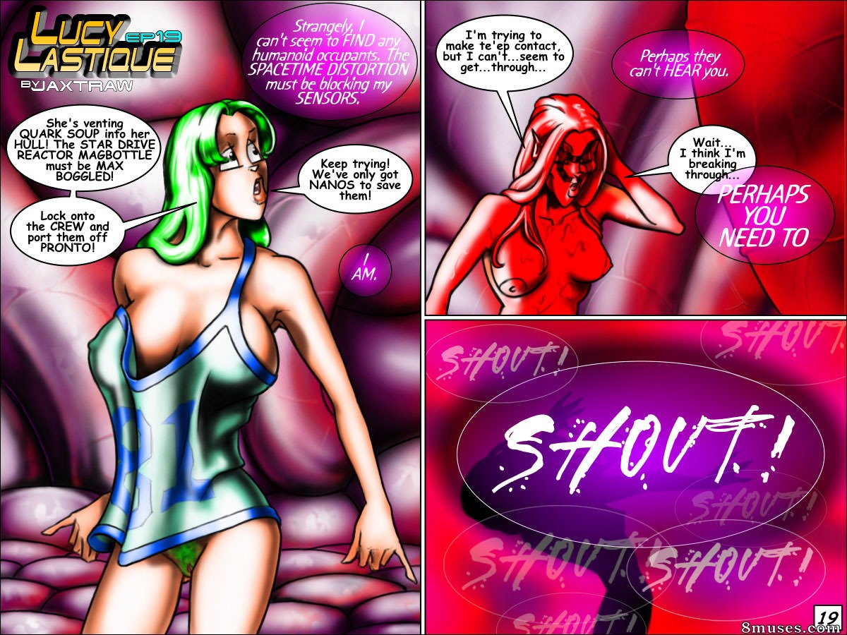 Jaxtraw Studios Comics - Lucy Lastique - 04 - Pfuff and Nun Science - Page 19