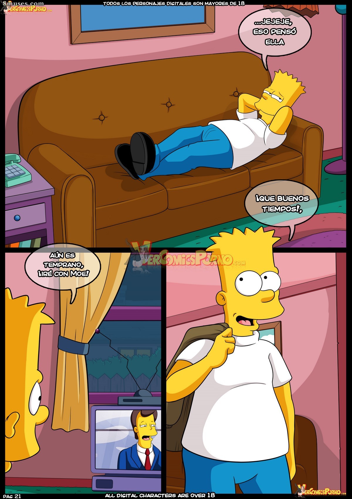 Les Simpson - Vieilles habitudes - Numéro 9 - Espagnol - Page 22