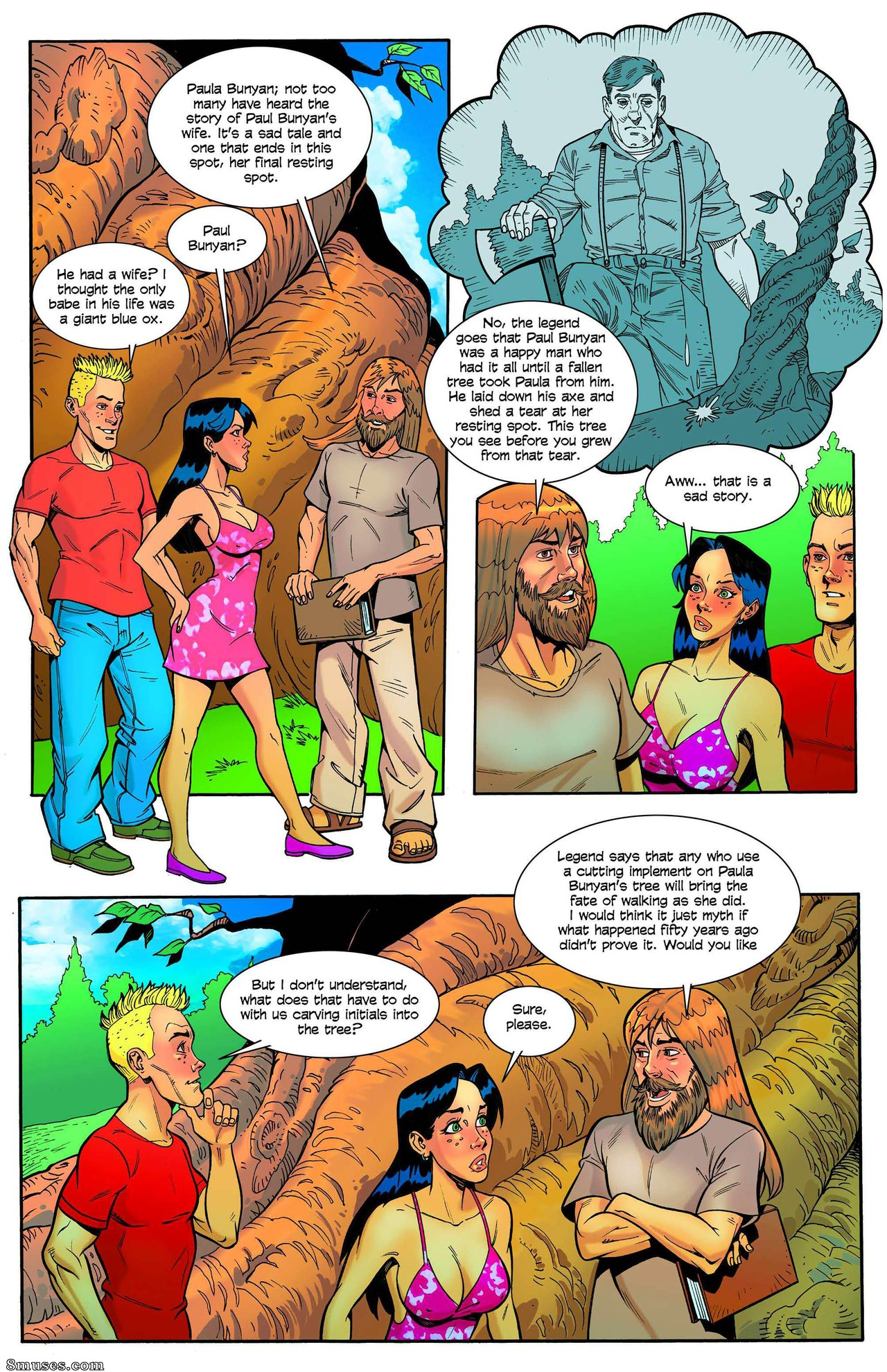 Giantess Club Comics - The Legendary Tree Of Paula Bunyan - Page 8
