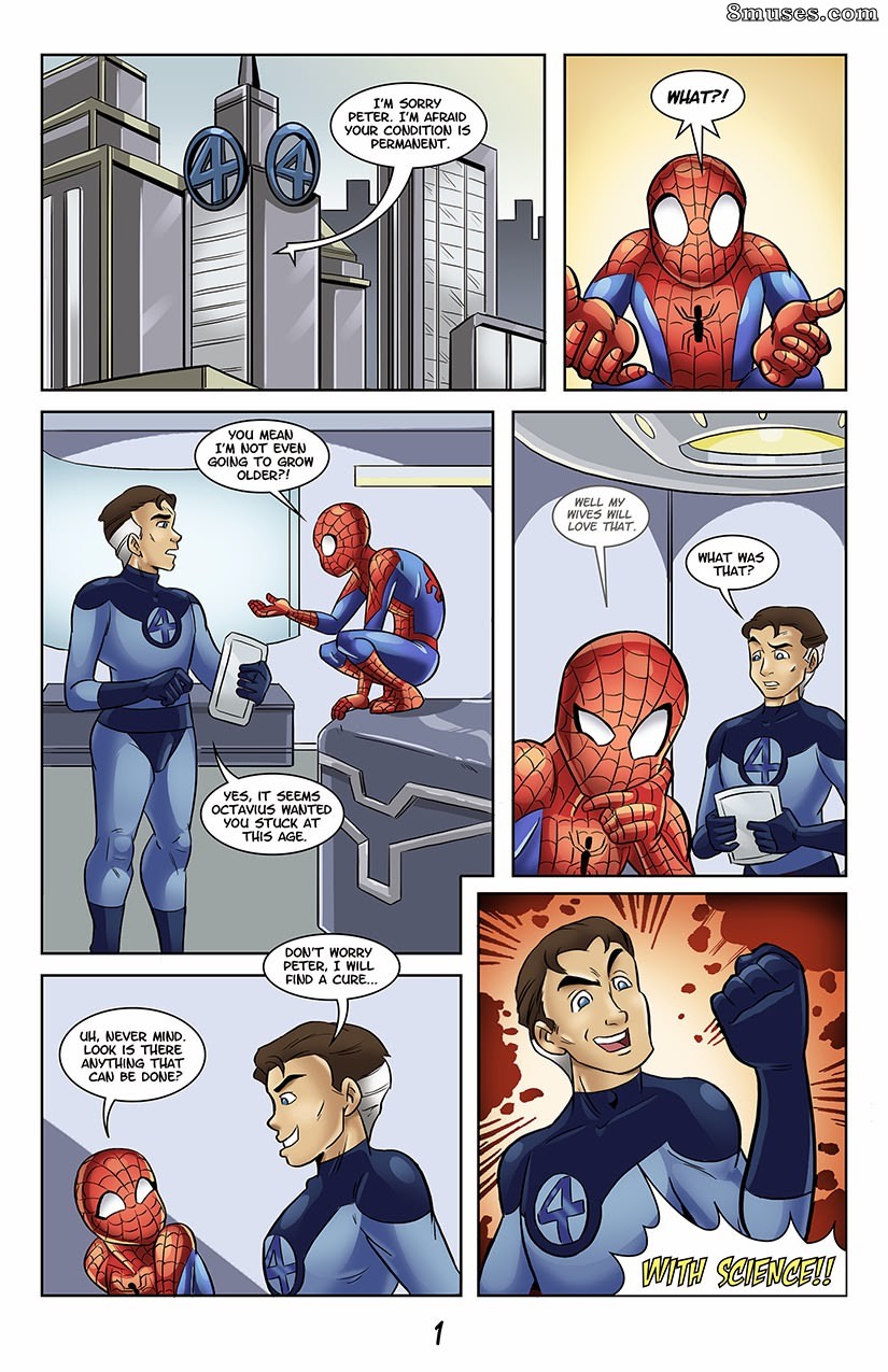 Page 1 | Glassfish-Comics/Continuing-Adventures-of-Young-Spidey | 8muses -  Sex Comics