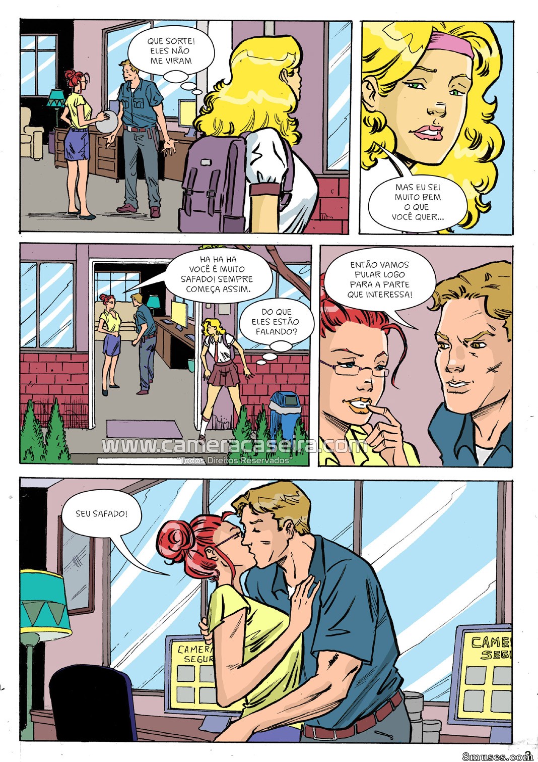 As Novinhas da Escola - 7 O Vigia e a Secretária - Page 3