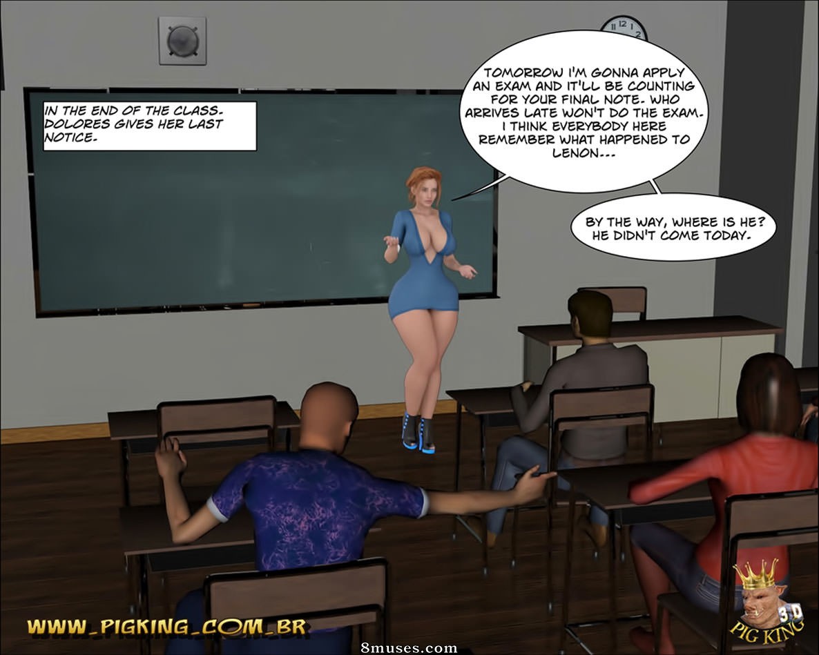 PigKing - CrazyDad Comics - Teacher Dolores - Learning a Lesson - Page 3