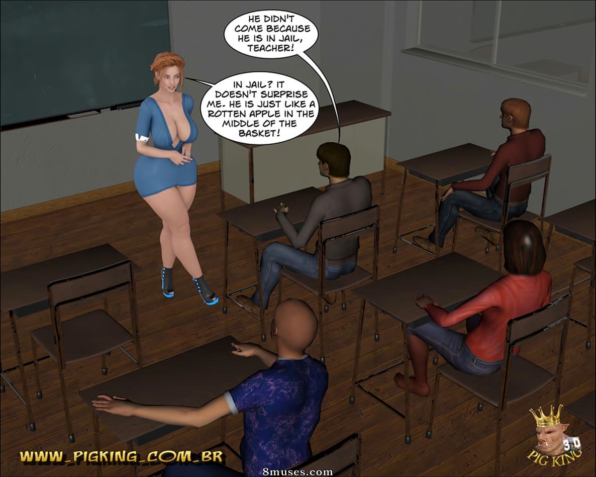 PigKing - CrazyDad Comics - Teacher Dolores - Learning a Lesson - Page 4