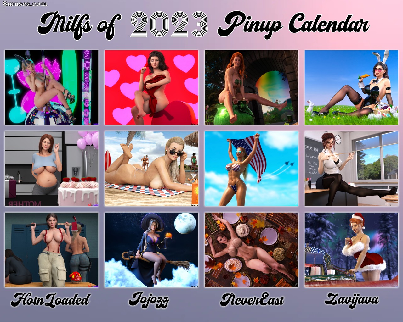 Zavijava - MILFs of 2023 - Pinup Calendar - Page 13