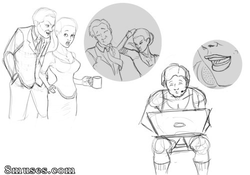 BlacknWhiteComics - Sketches - Page 28