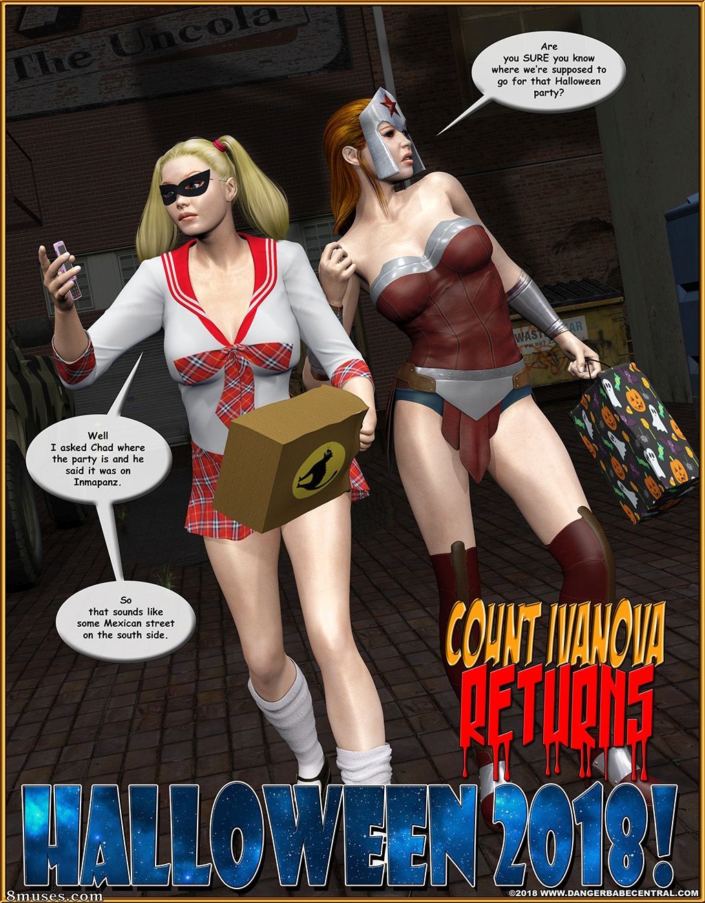 Page 2 | Central-Comics/Danger-Babe-Central/3D/Ms_-Americana-Halloween-2018  | 8muses - Sex Comics