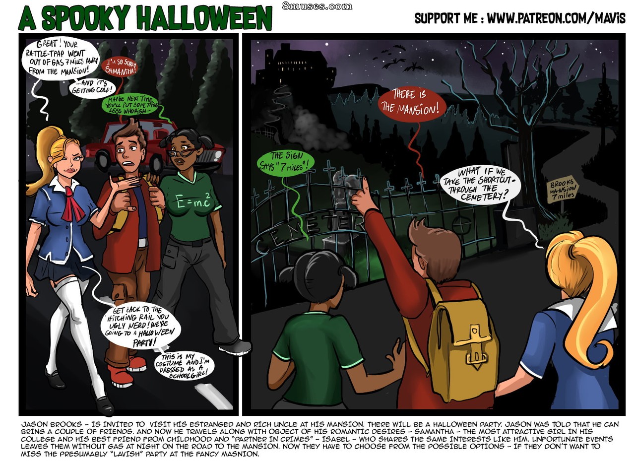 Mavis Rooder Comics - Um Halloween assustador - Página 1