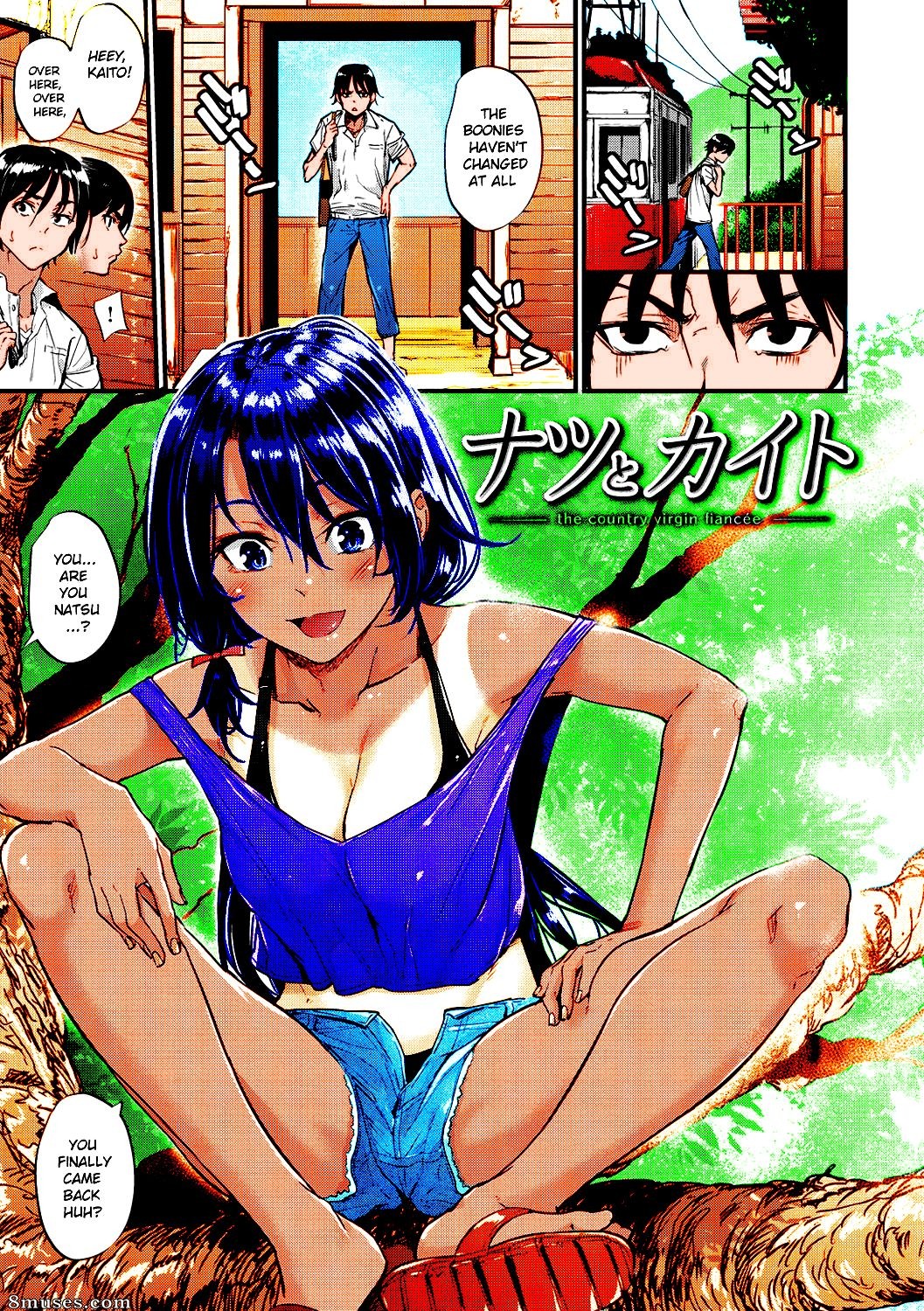 Mikuni Mizuki - Natsu to Kaito - The country virgin fiancee - Page 1