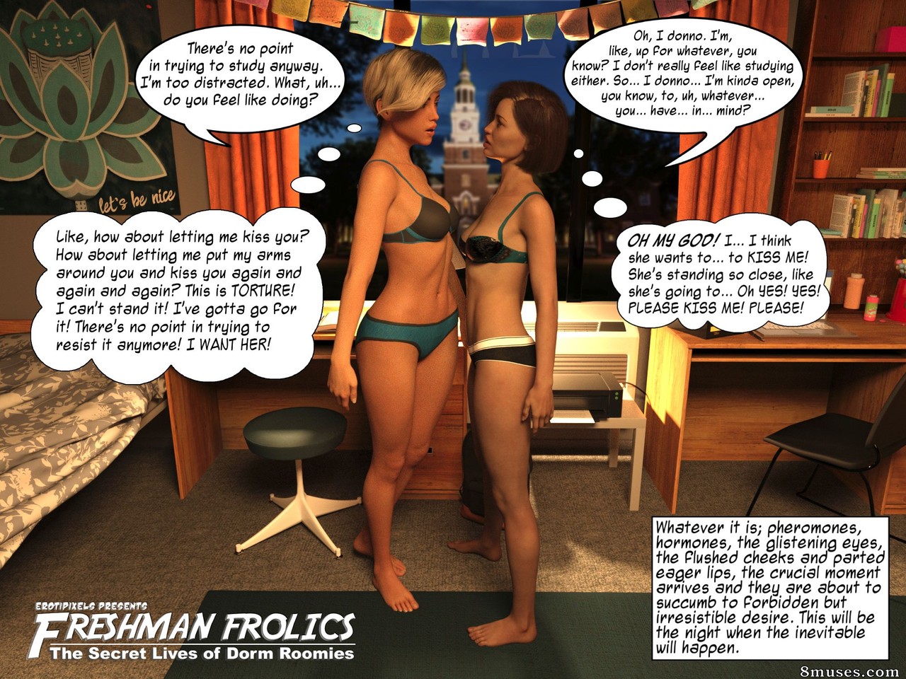 Erotipixels - Freshman Frolics - The Secret Lives of Dorm Roomies - Page 3
