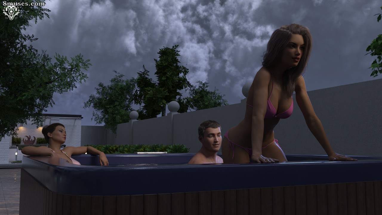 Kthulu_SFM - Carl and Ellie in the hot tub - Page 1