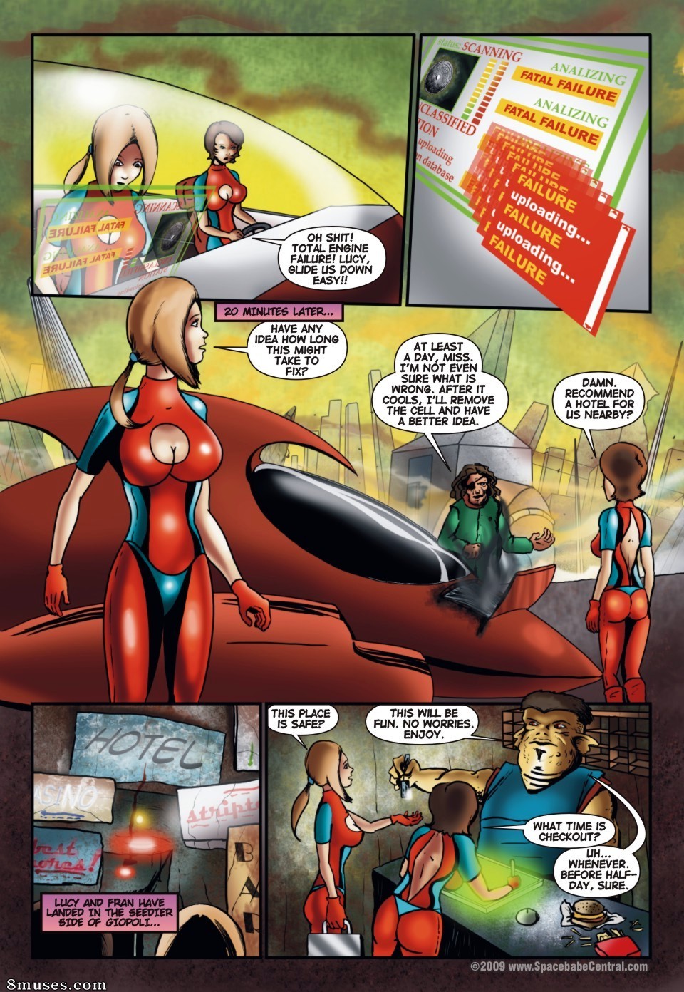 Space Babe Central - Bad Luck In Giopoli - Page 2