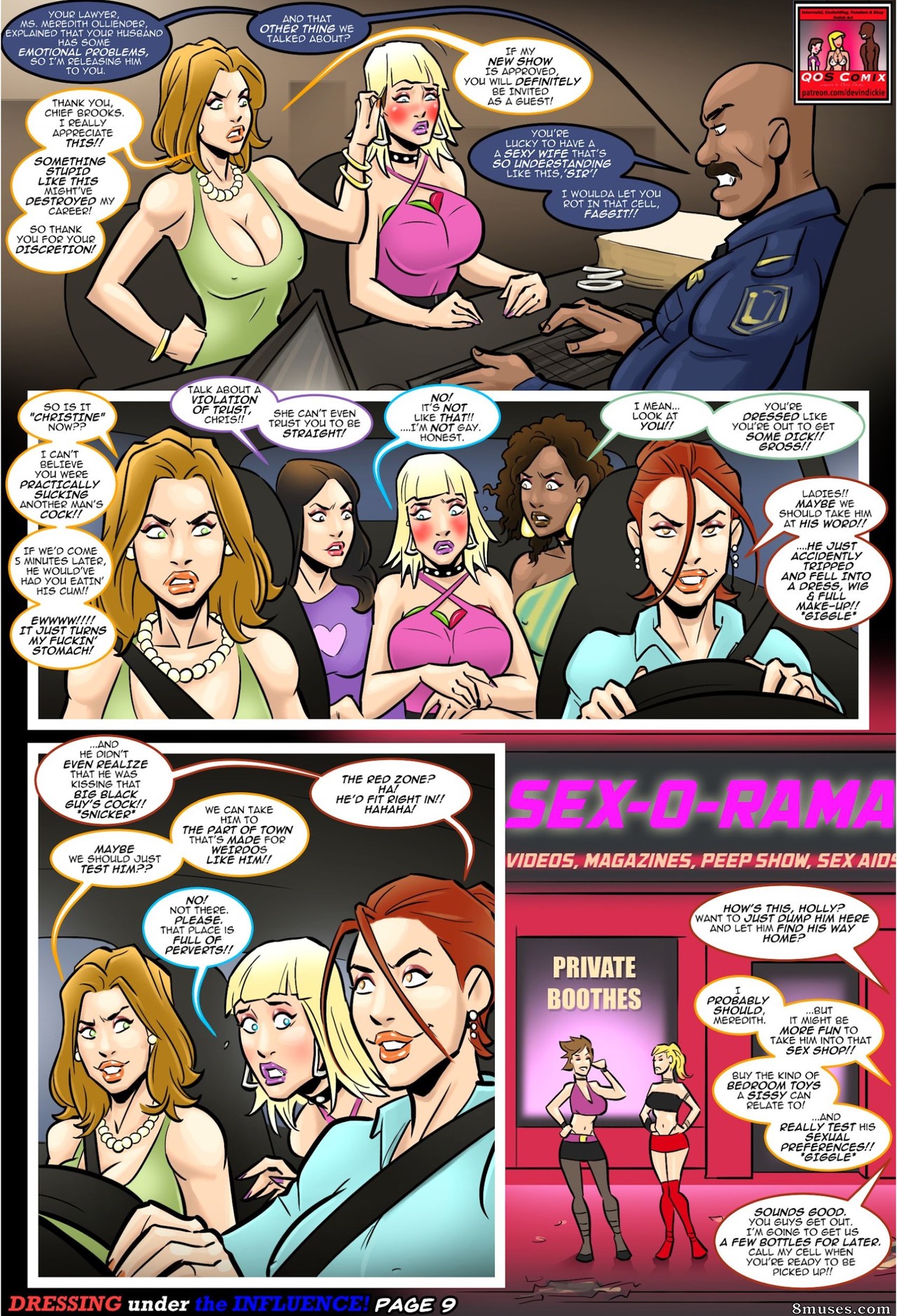 Page 9 | Devin-Dickie-Comics/Dressing-Under-The-Influence/Issue-2 | 8muses  - Sex Comics