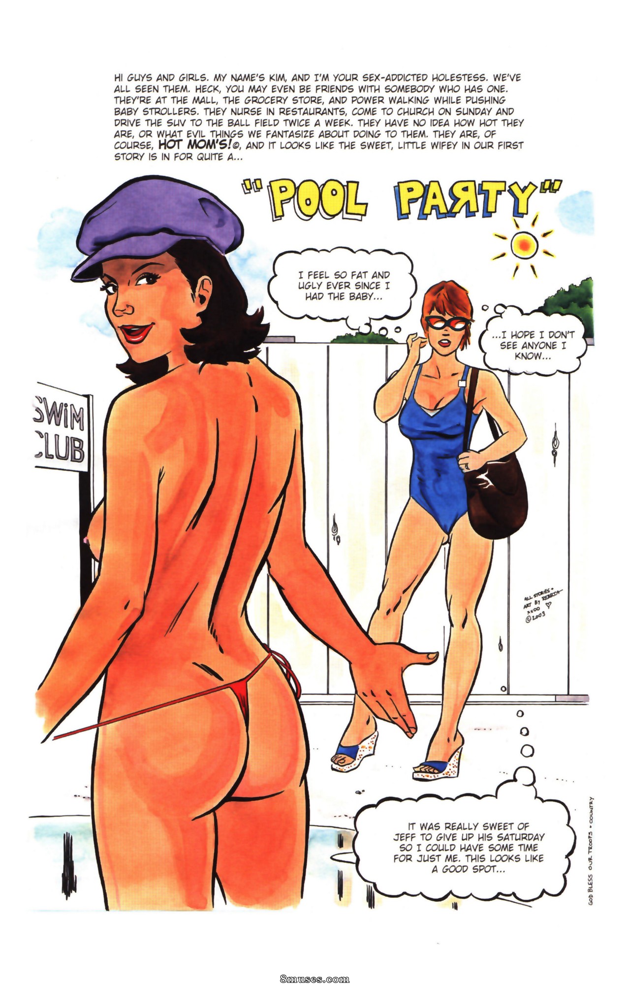 Page 3 | EROS-Comics/Hot-Moms/Hot-Moms-01-Pool-Party -What-Choosey-Mothers-Coccker-Mom | 8muses - Sex Comics