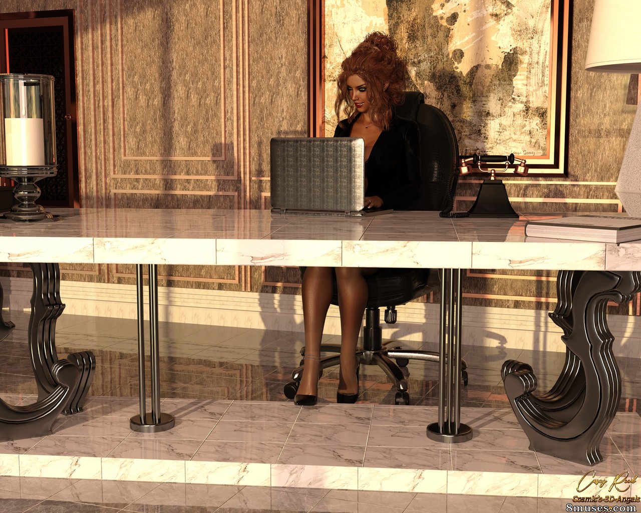 Cosmic 3D Angels - Lazy Day at Work - Page 1