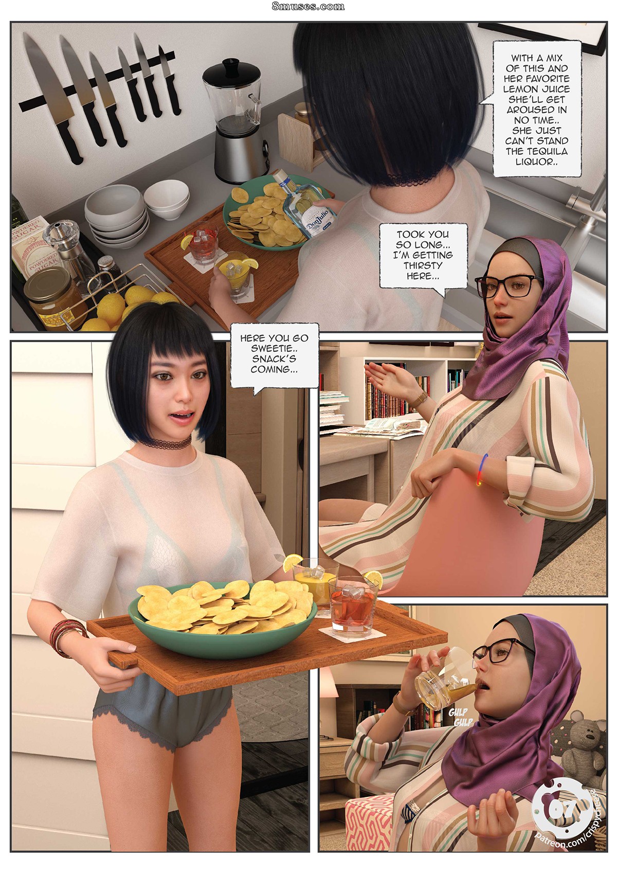 CrispyCheese Comics - O diário de uma garota - Companheira de quarto - Página 7