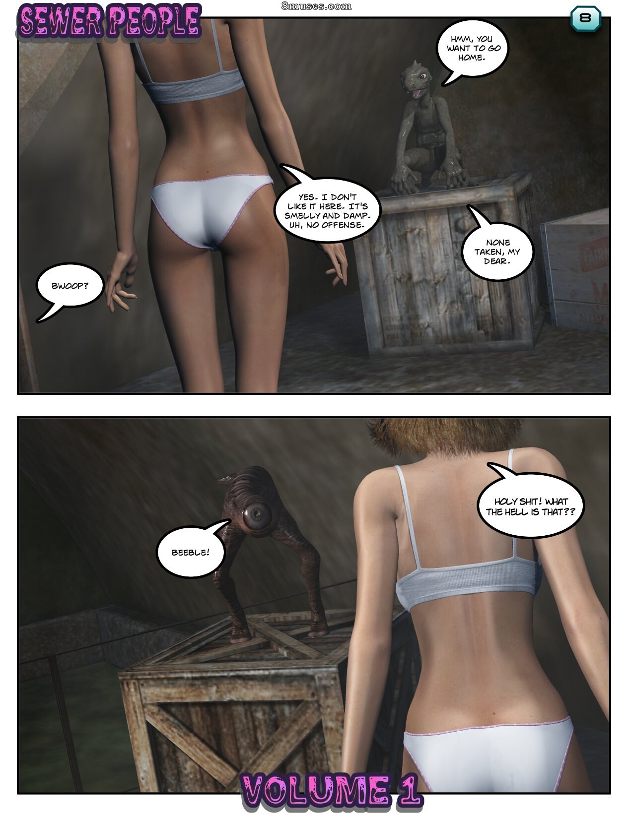 Xtreme3D Comics - Lisa encontra gente do esgoto - Página 8