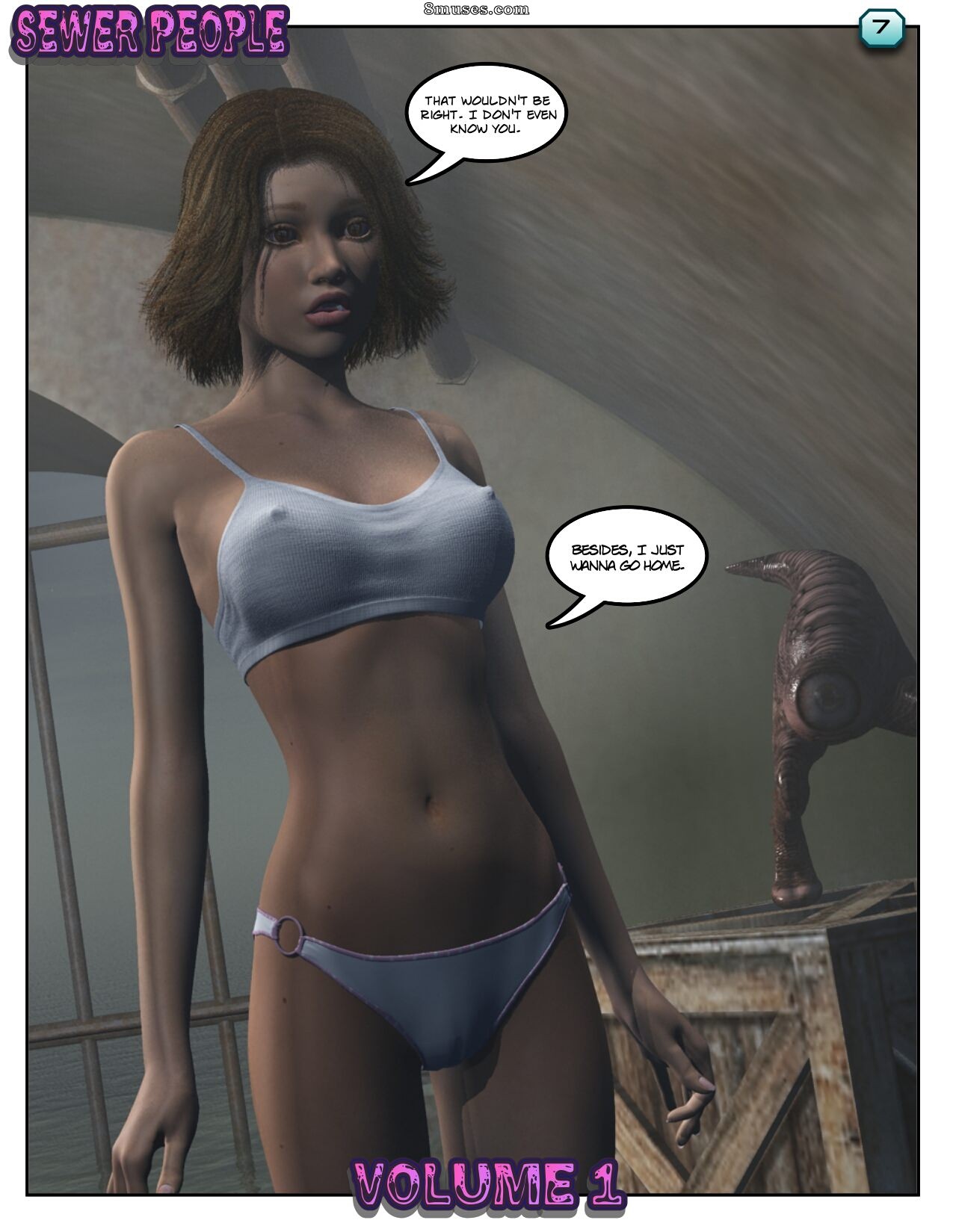 Xtreme3D Comics - Lisa conoce a la gente del alcantarillado - Página 7
