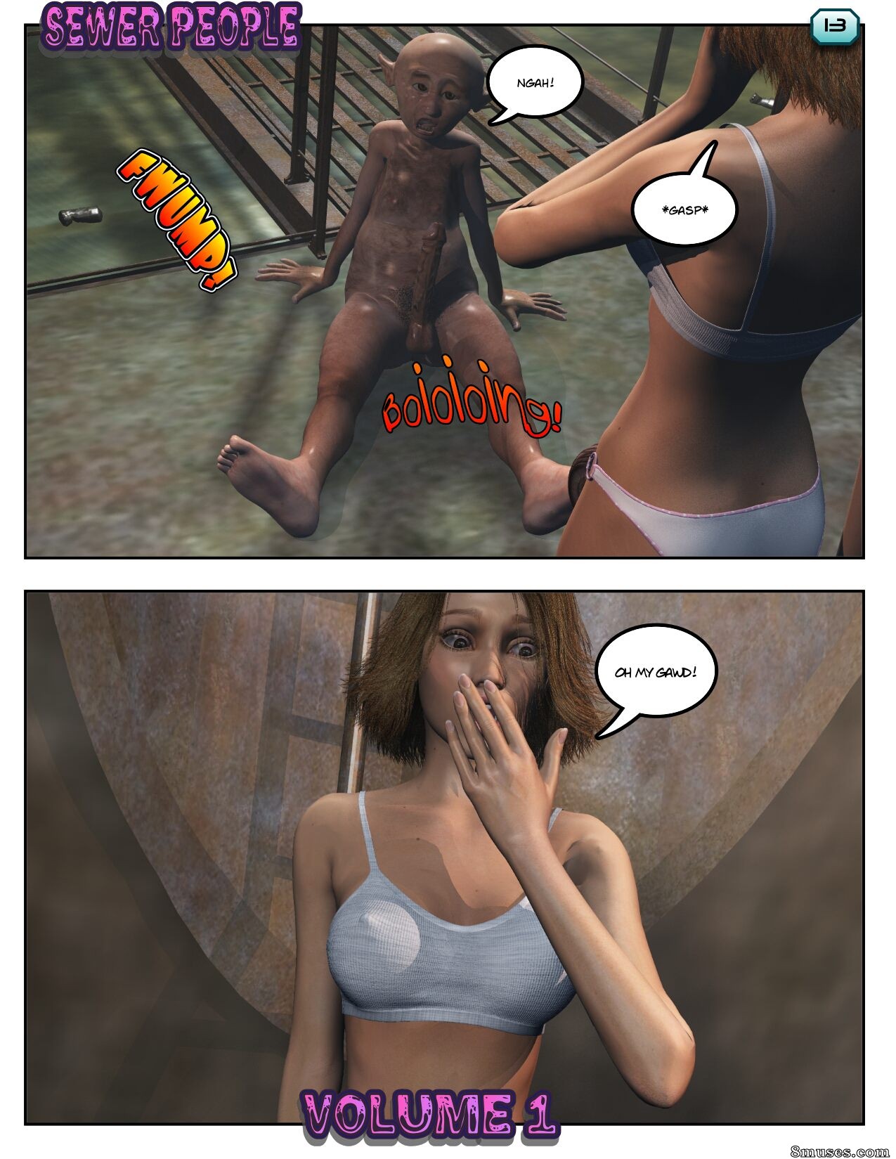 Xtreme3D Comics - Lisa Meets Sewer People - Page 13
