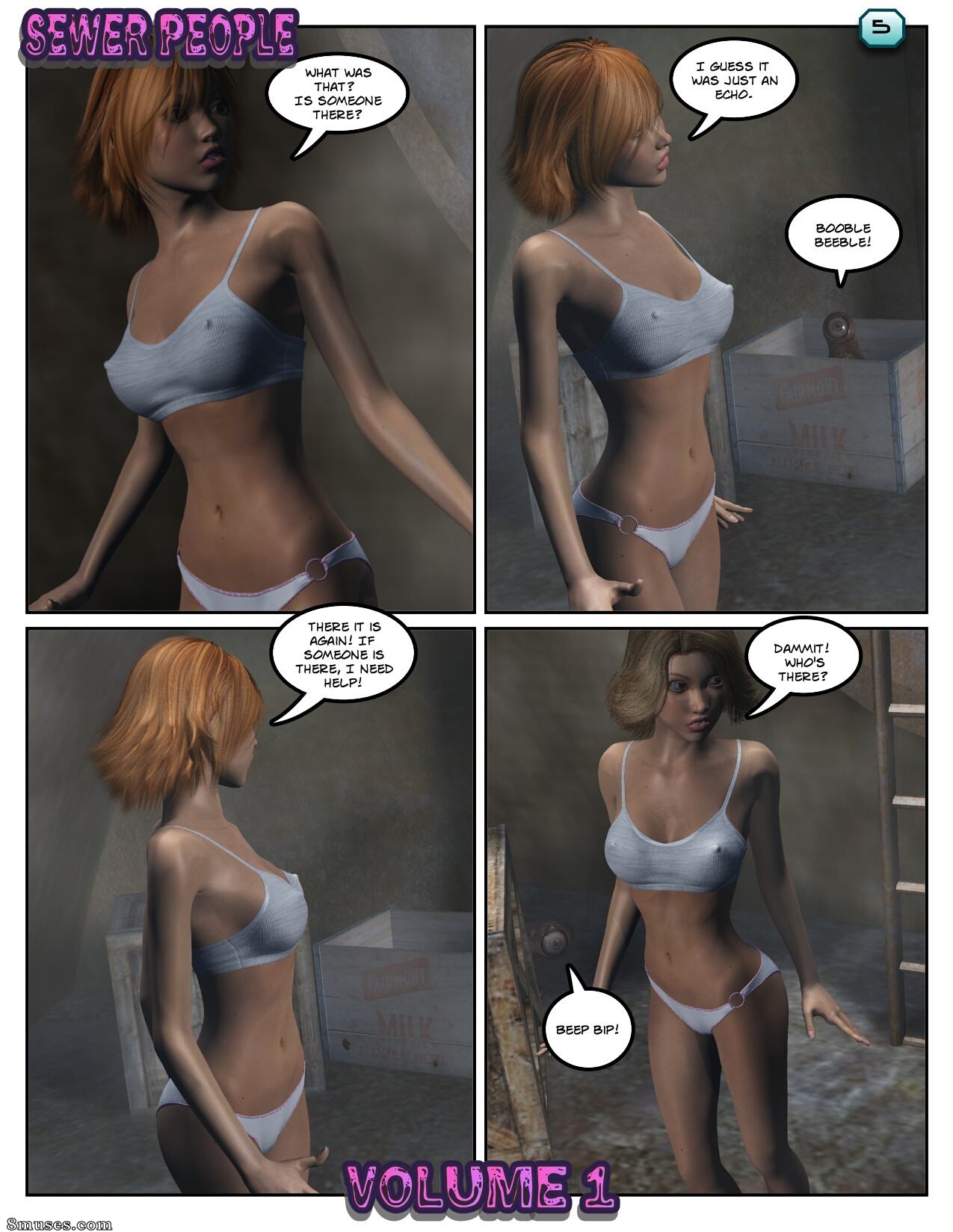 Xtreme3D Comics - Lisa rencontre les gens des égouts - Page 5