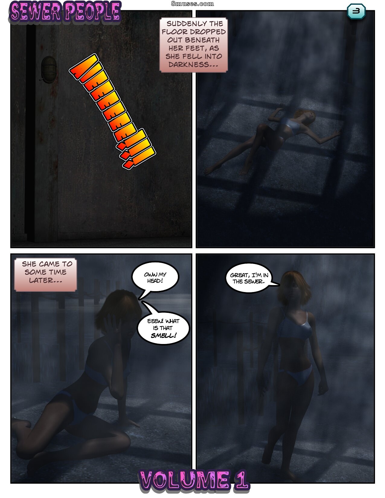 Xtreme3D Comics - Lisa encontra gente do esgoto - Página 3