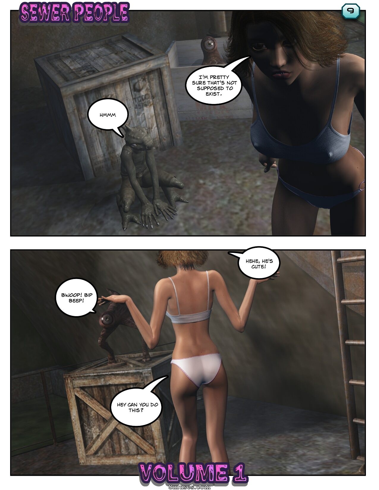 Xtreme3D Comics - Lisa encontra gente do esgoto - Página 9