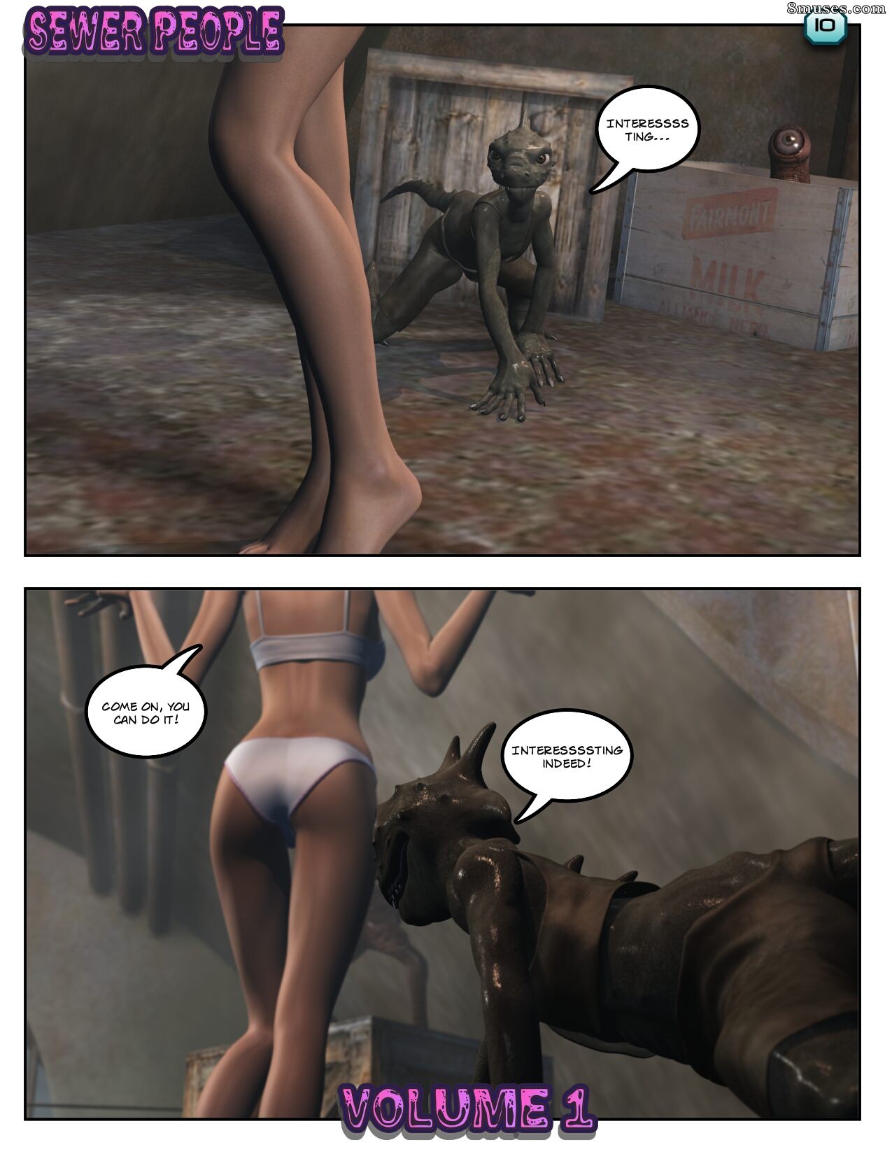 Xtreme3D Comics - Lisa Meets Sewer People - Page 10