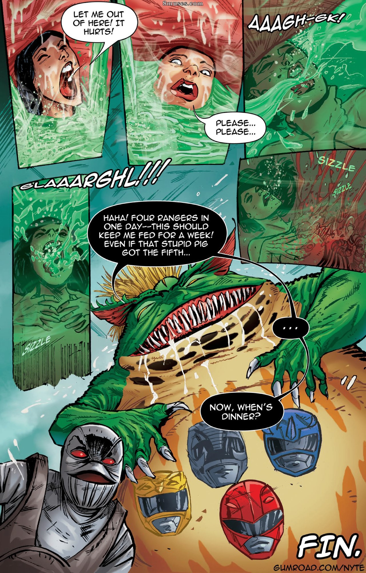 Nyte Vore Comics - Trini Power Rangers Vorin poderosa - Página 8