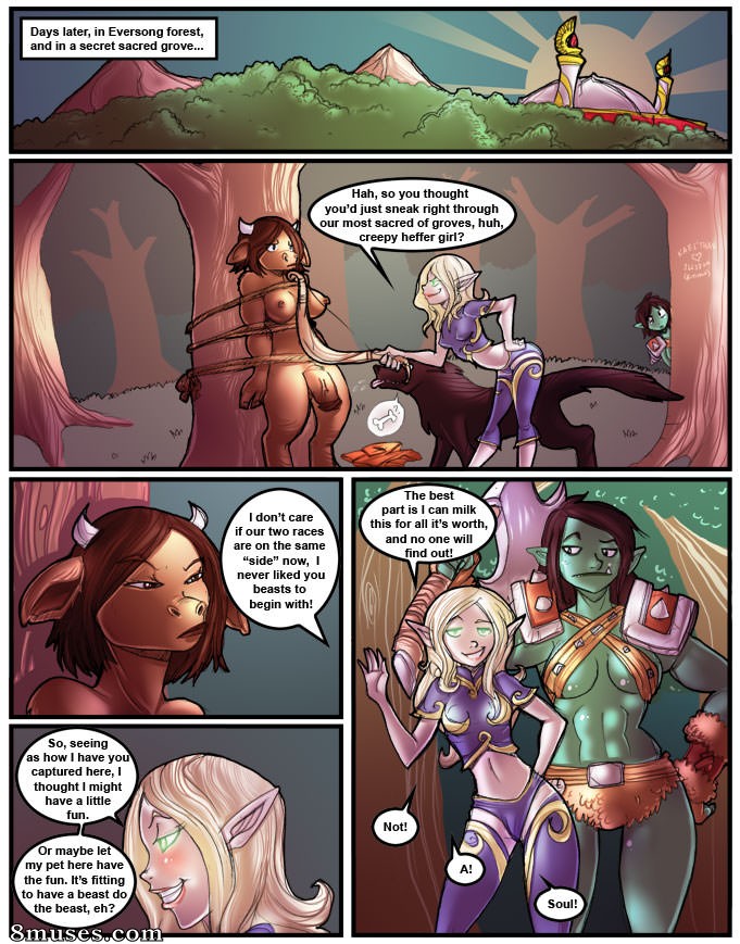 Shia Comics - Belf Tauren and Orc w dog - Page 1