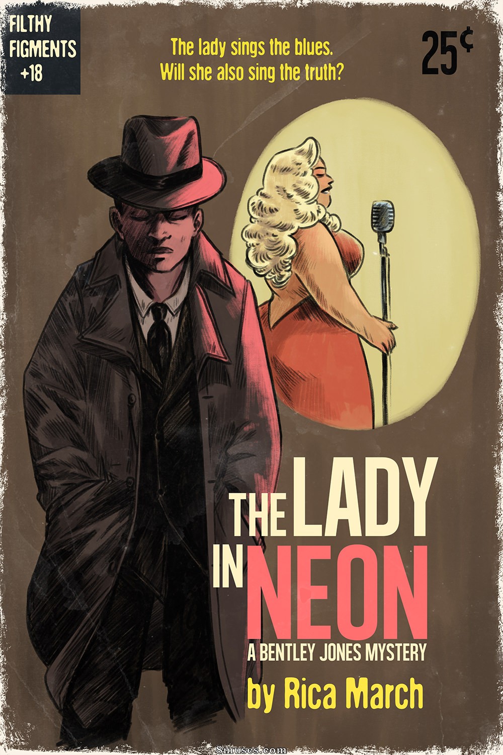 Filthy Figments Comics - A dama em neon - Um mistério de Bentley Jones - Página 1