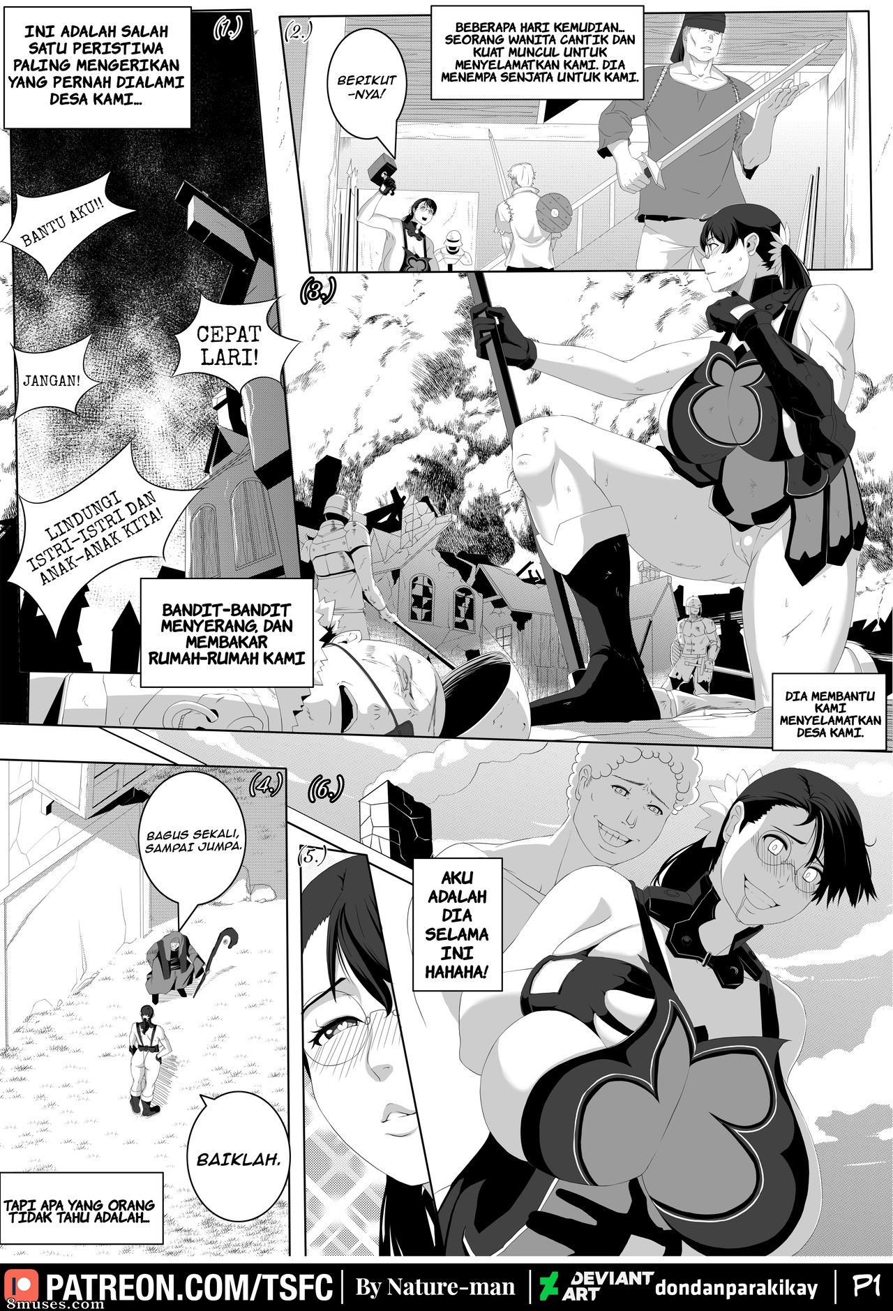 TSFC Comics - Cattleya, minha salvadora (Queen's Blade) - Página 1