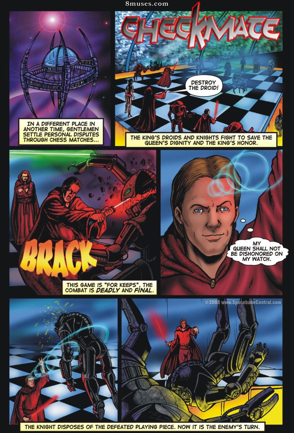 Space Babe Central - Checkmate - Page 1