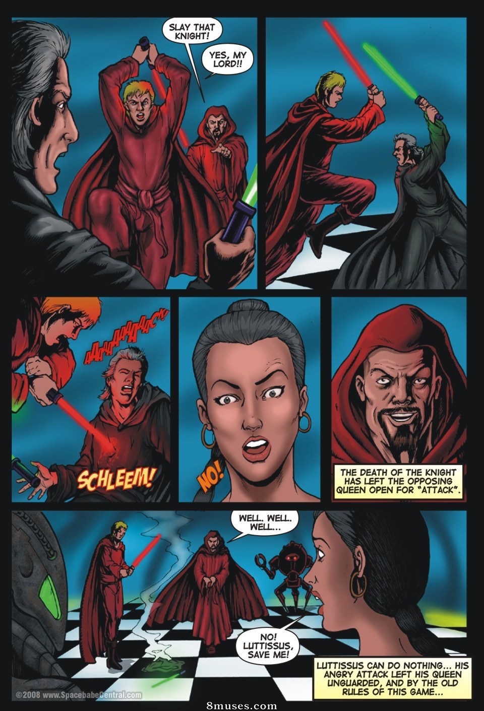 Space Babe Central - Checkmate - Page 3