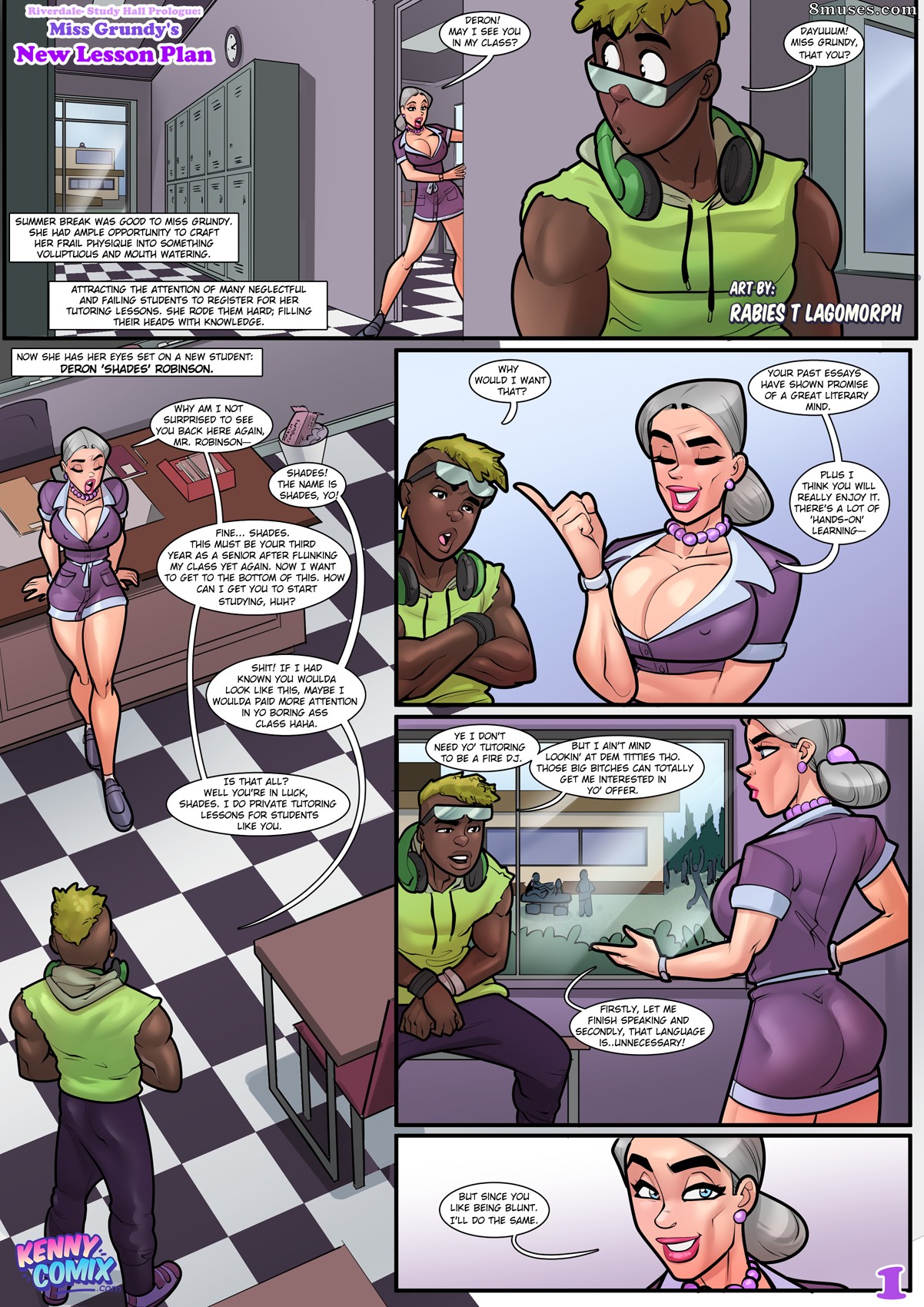 KennyComix - Miss Grundy's New Lesson Plan - Short Comic - Page 1