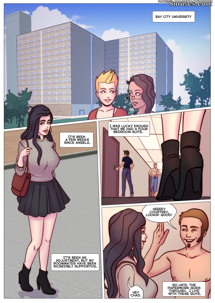 NotZackForWork Comics - Courtney y sus compañeras de habitación - Página 2