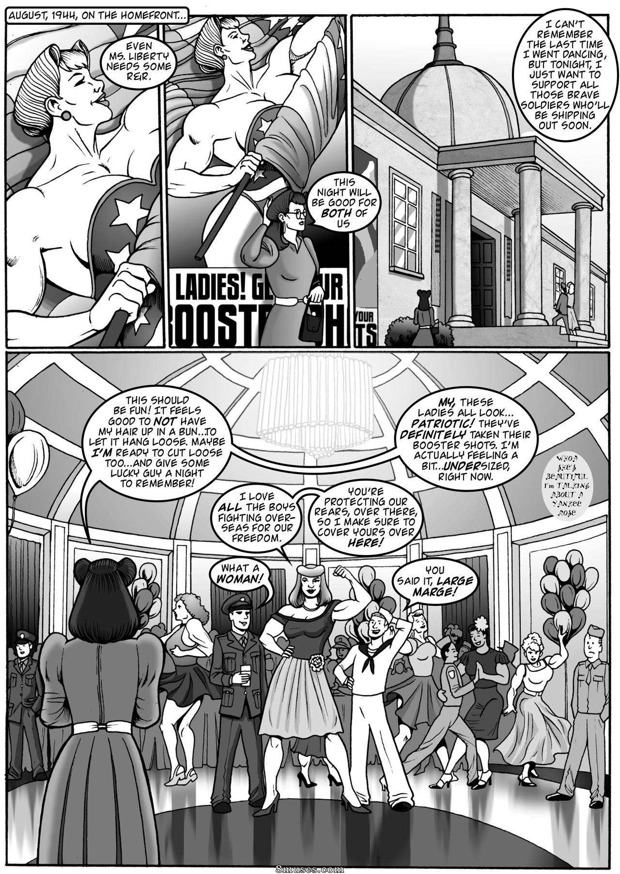 Manic Comics - Amor e guerra da Sra. Liberdade - Página 1