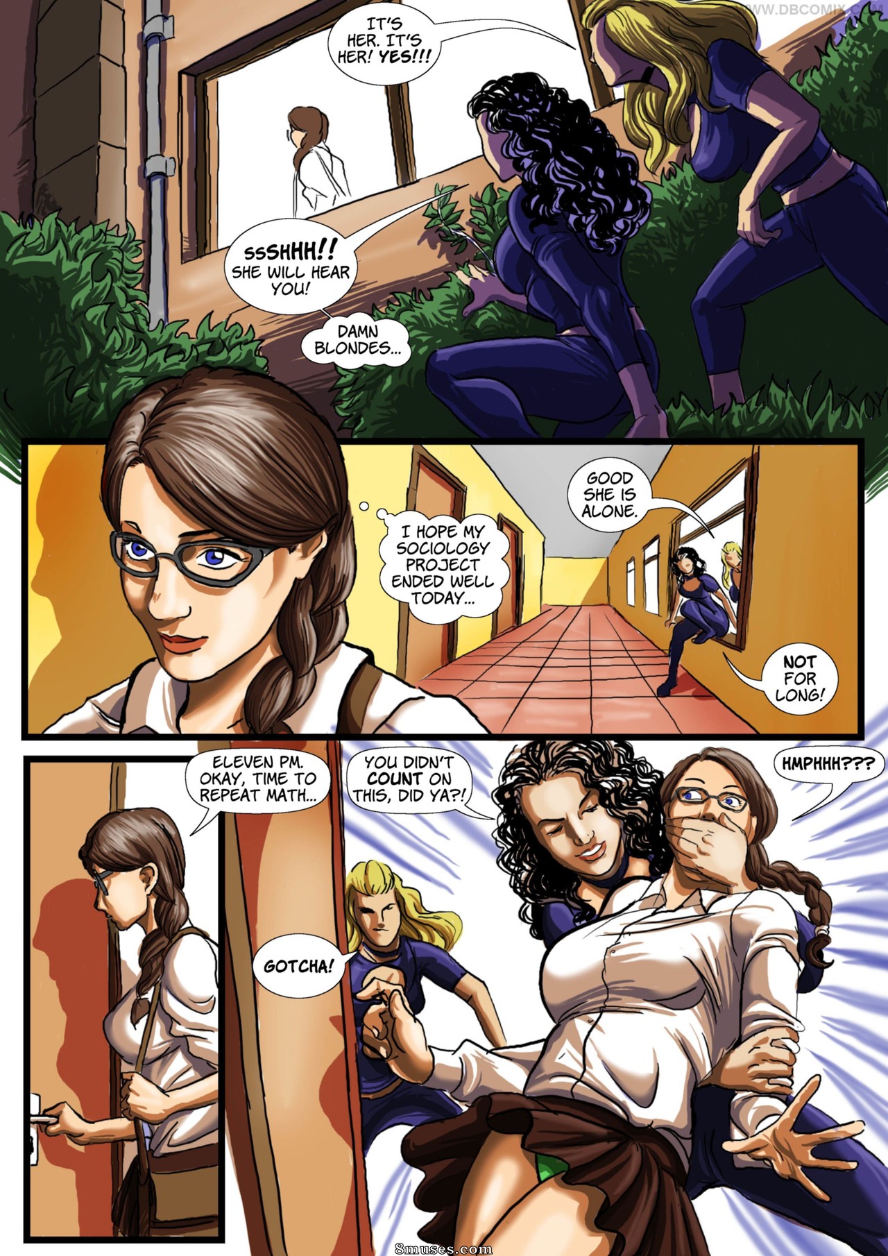 DBComix - Deviant Bondage Comics - Desafio de garotas - Página 3