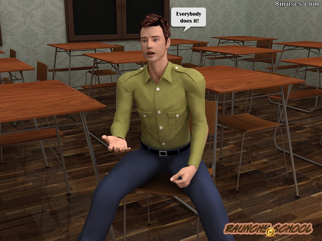 RaunchySchool3D Comics - Teacher Humps a Bad Boy and Lets Another Join - Page 2